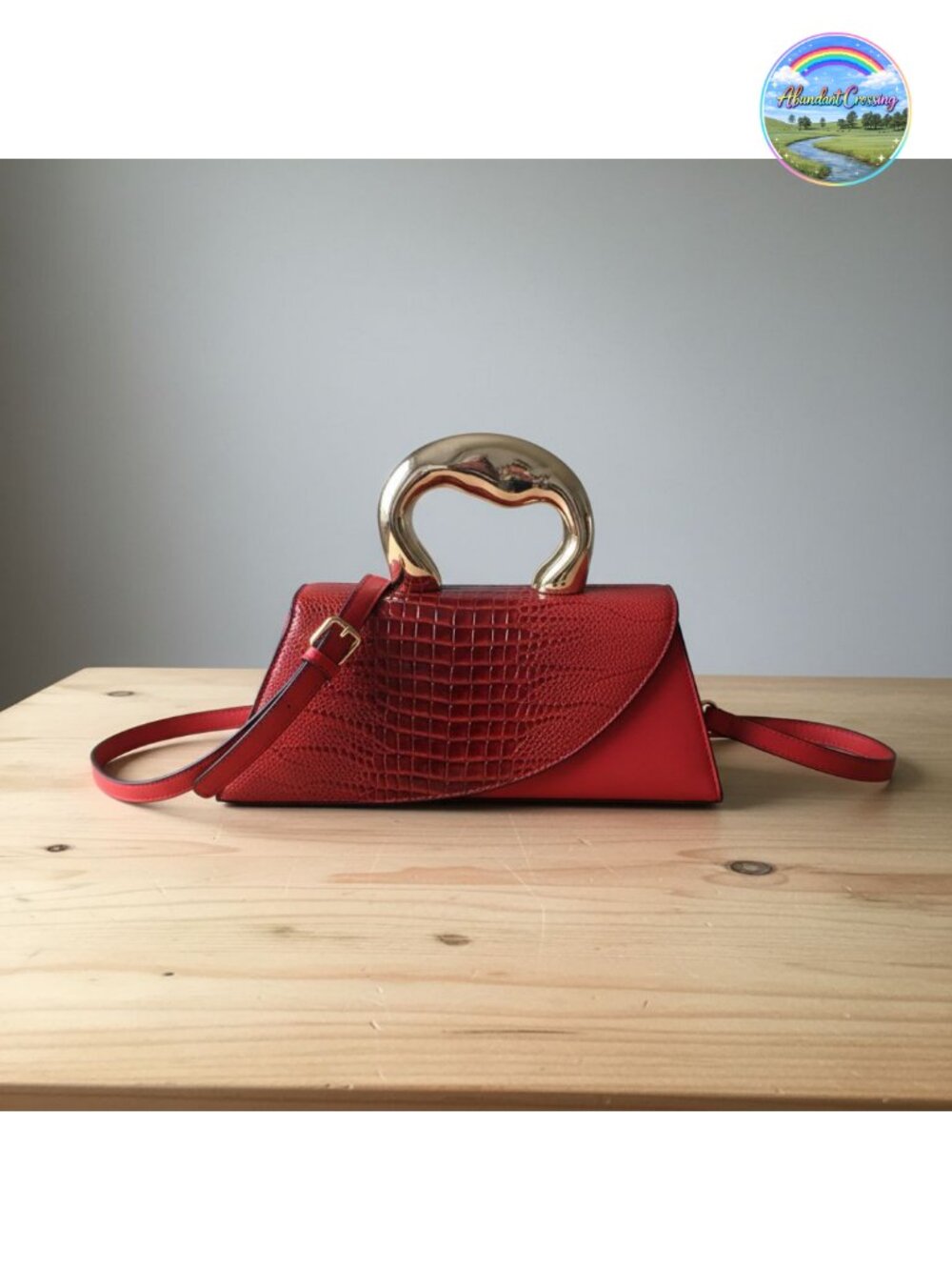 Vegan Leather Crocodile Pattern Evening Clutch Crossbody Envelope Bag